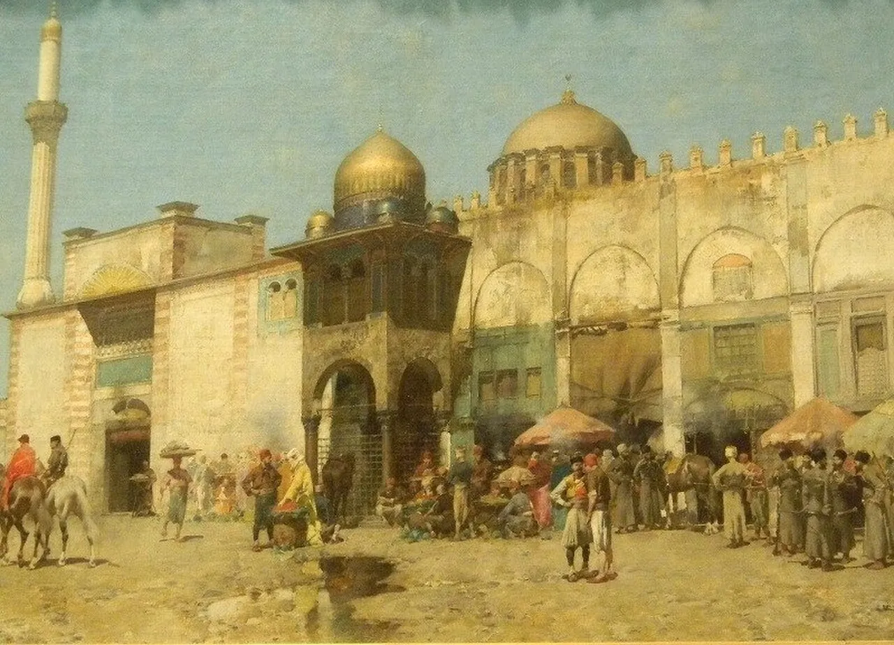 A Mosque by Alberto Pasini