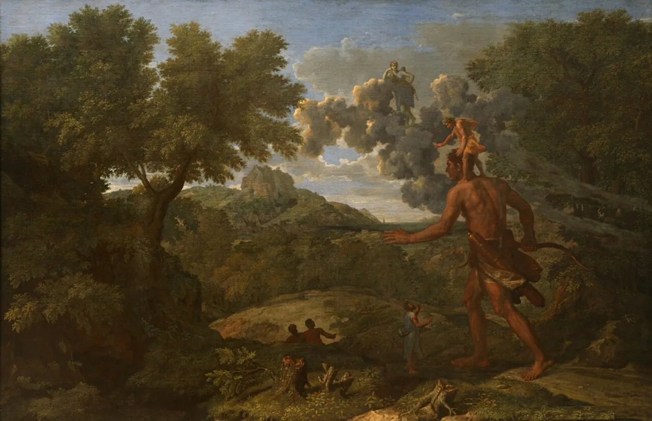 Blind Orion Searching for the Rising Sun by Nicolas Poussin