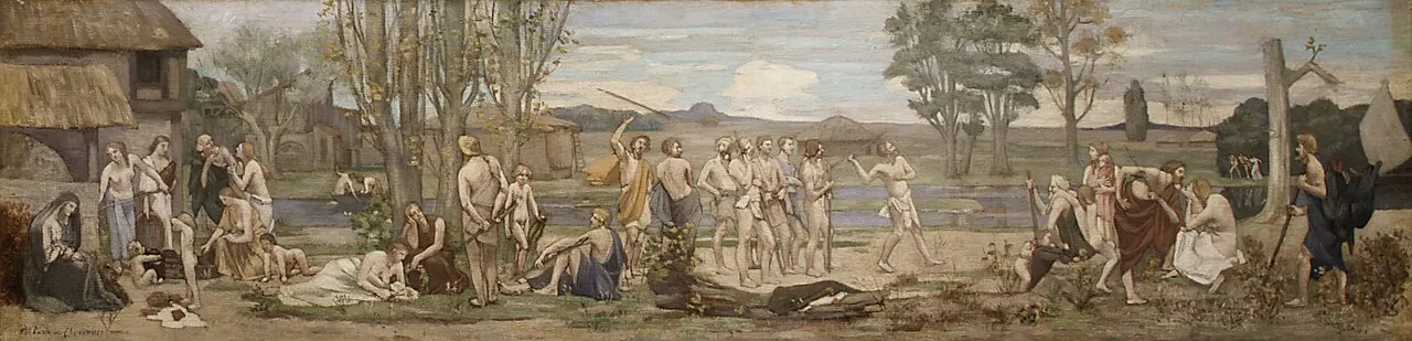 Ludus pro patria (Patriotic Games) by Pierre Puvis de Chavannes