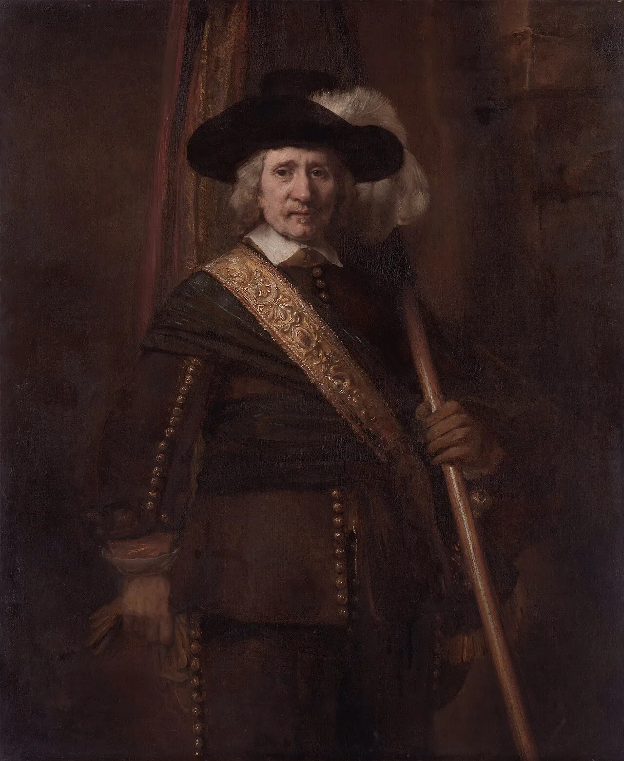The Standard Bearer (Floris Soop, 1604–1657) by Rembrandt (Rembrandt van Rijn)