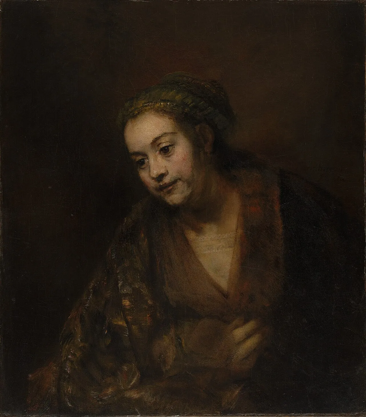 Hendrickje Stoffels (1626–1663) by Rembrandt (Rembrandt van Rijn)