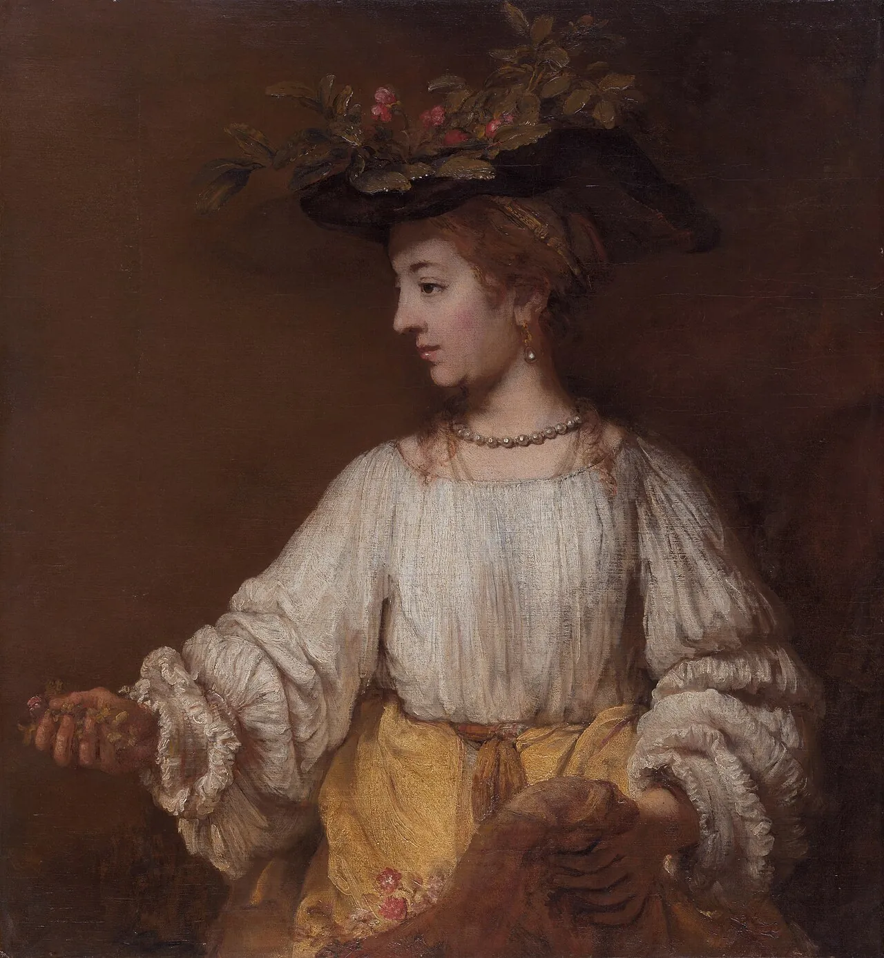 Flora by Rembrandt (Rembrandt van Rijn)
