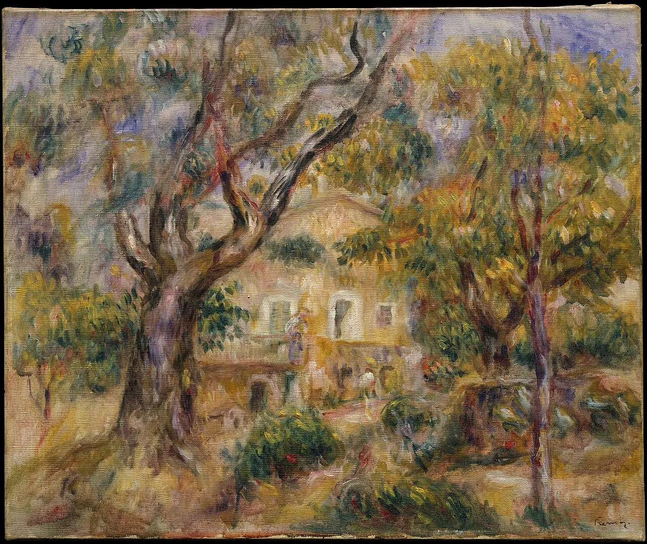The Farm at Les Collettes, Cagnes by Auguste Renoir
