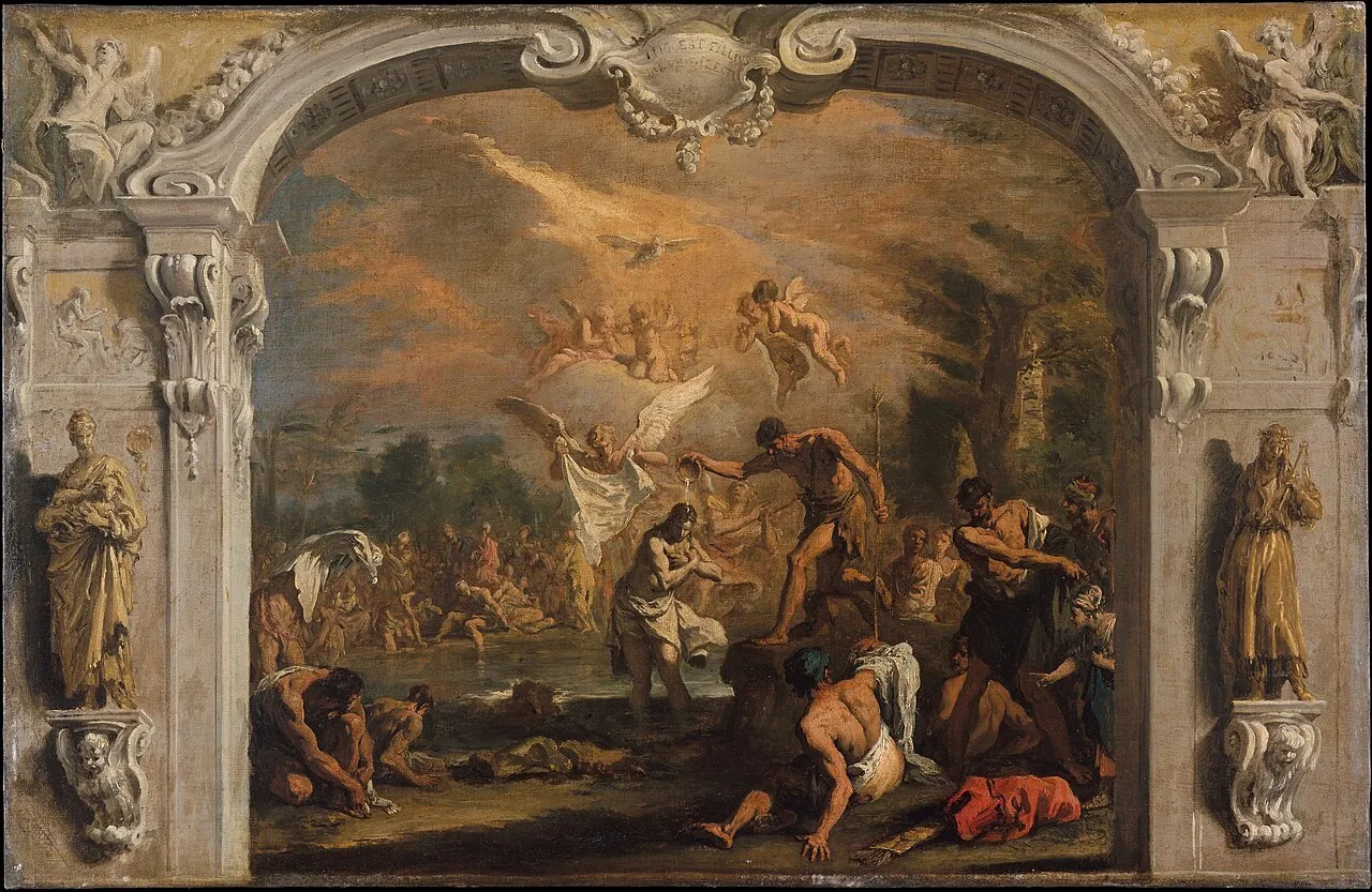 The Baptism of Christ by Sebastiano Ricci