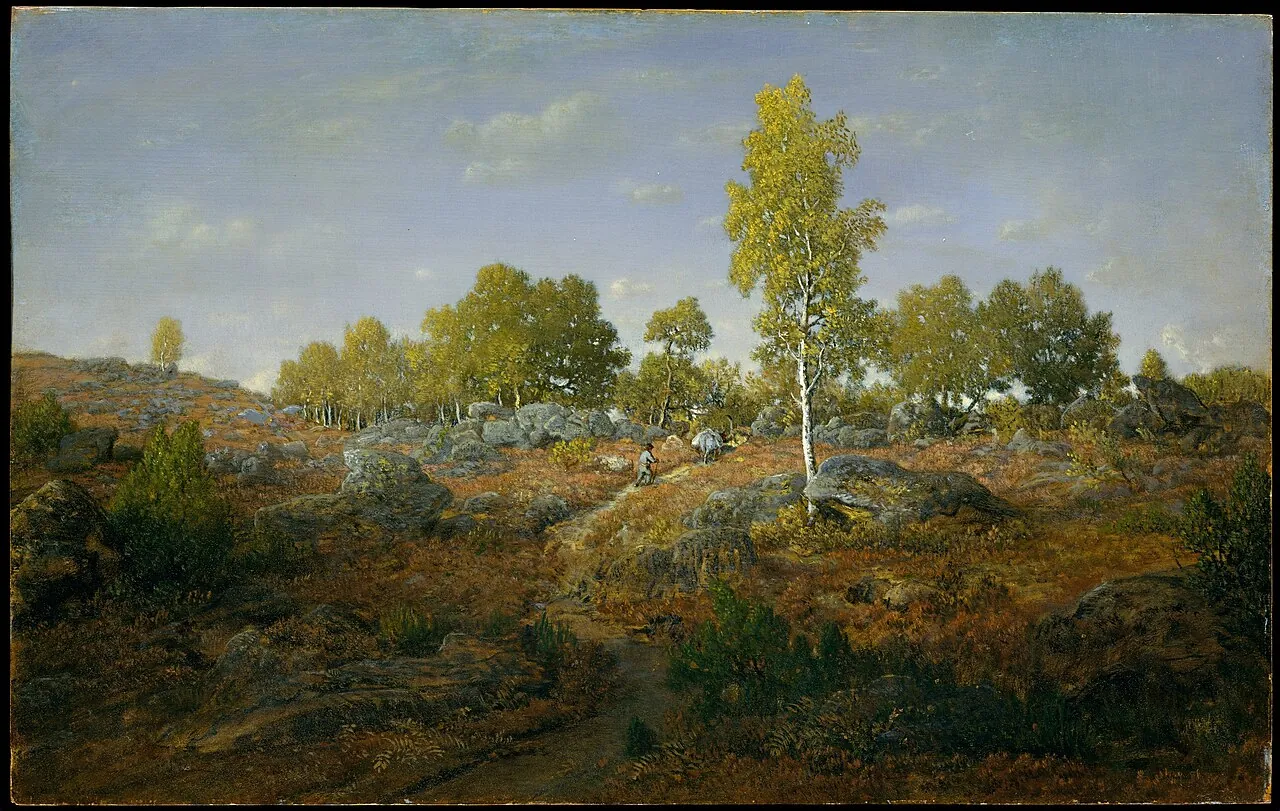 An Early Summer Morning in the Forest of Fontainebleau by Théodore Rousseau