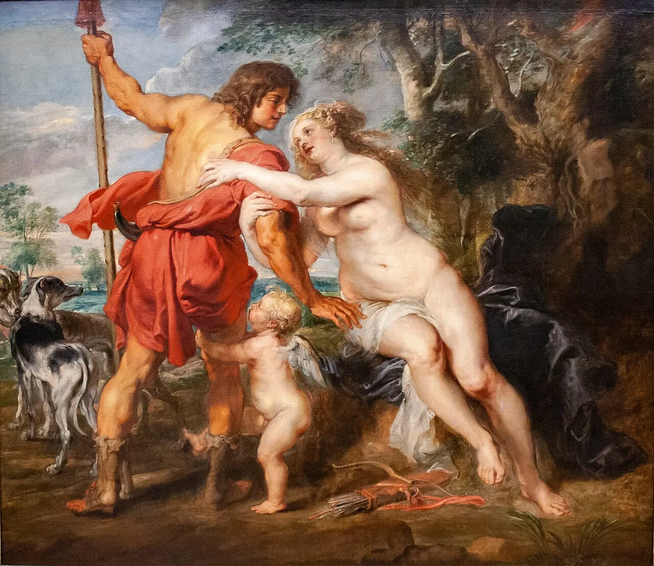 Venus and Adonis by Peter Paul Rubens