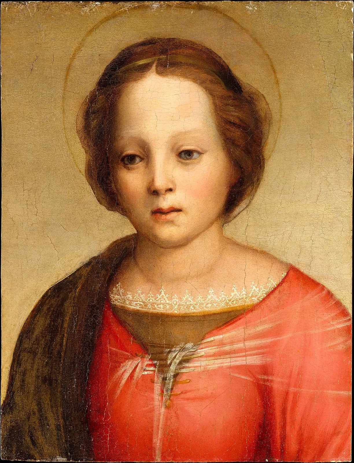 Head of the Madonna by Franciabigio (Francesco di Cristofano)