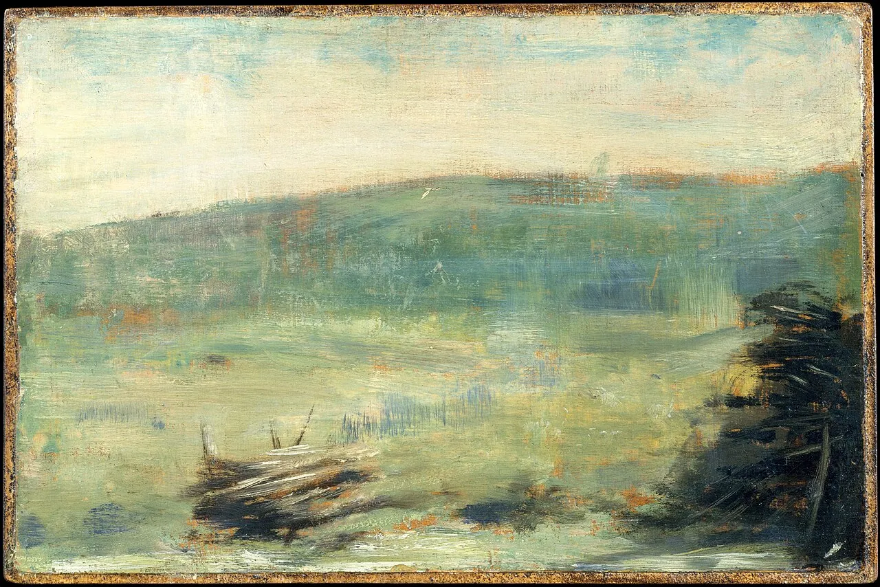 Landscape at Saint-Ouen by Georges Seurat