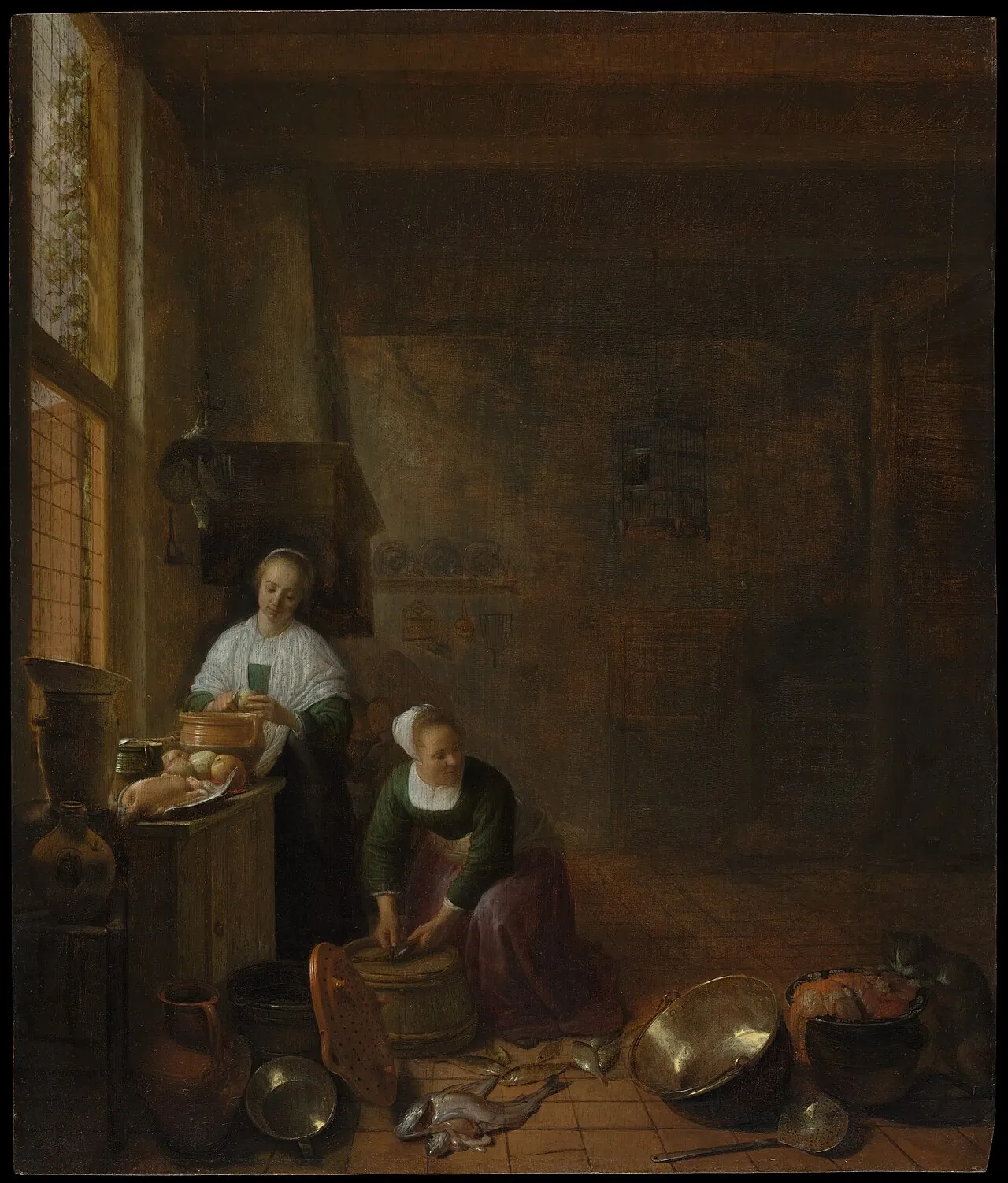 A Kitchen by Hendrick Sorgh