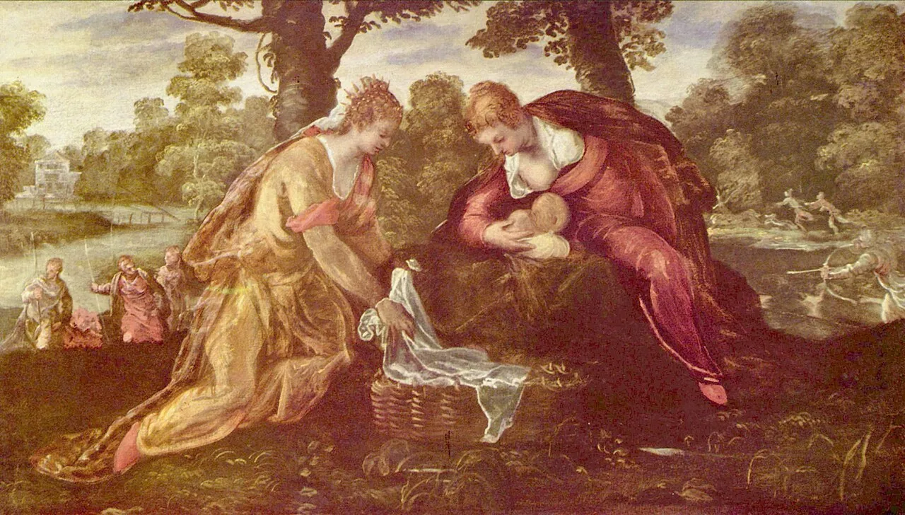 The Finding of Moses by Jacopo Tintoretto (Jacopo Robusti)