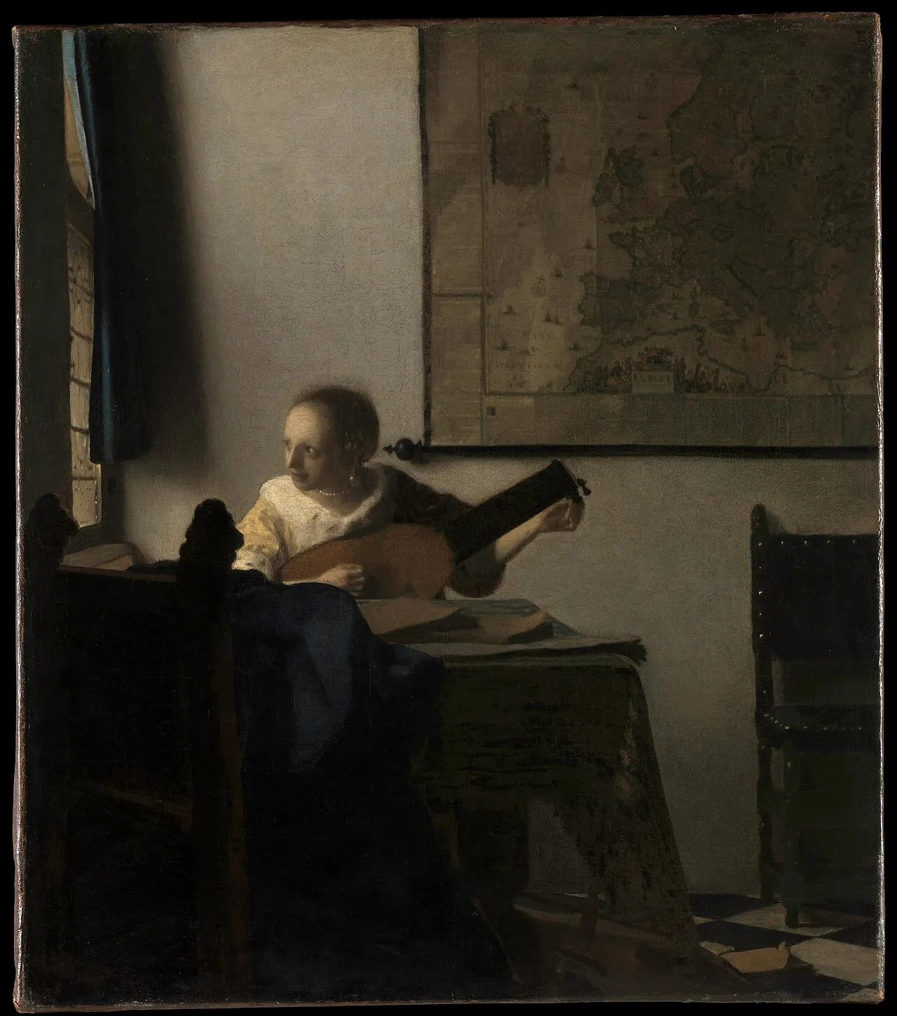Young Woman with a Lute by Johannes Vermeer