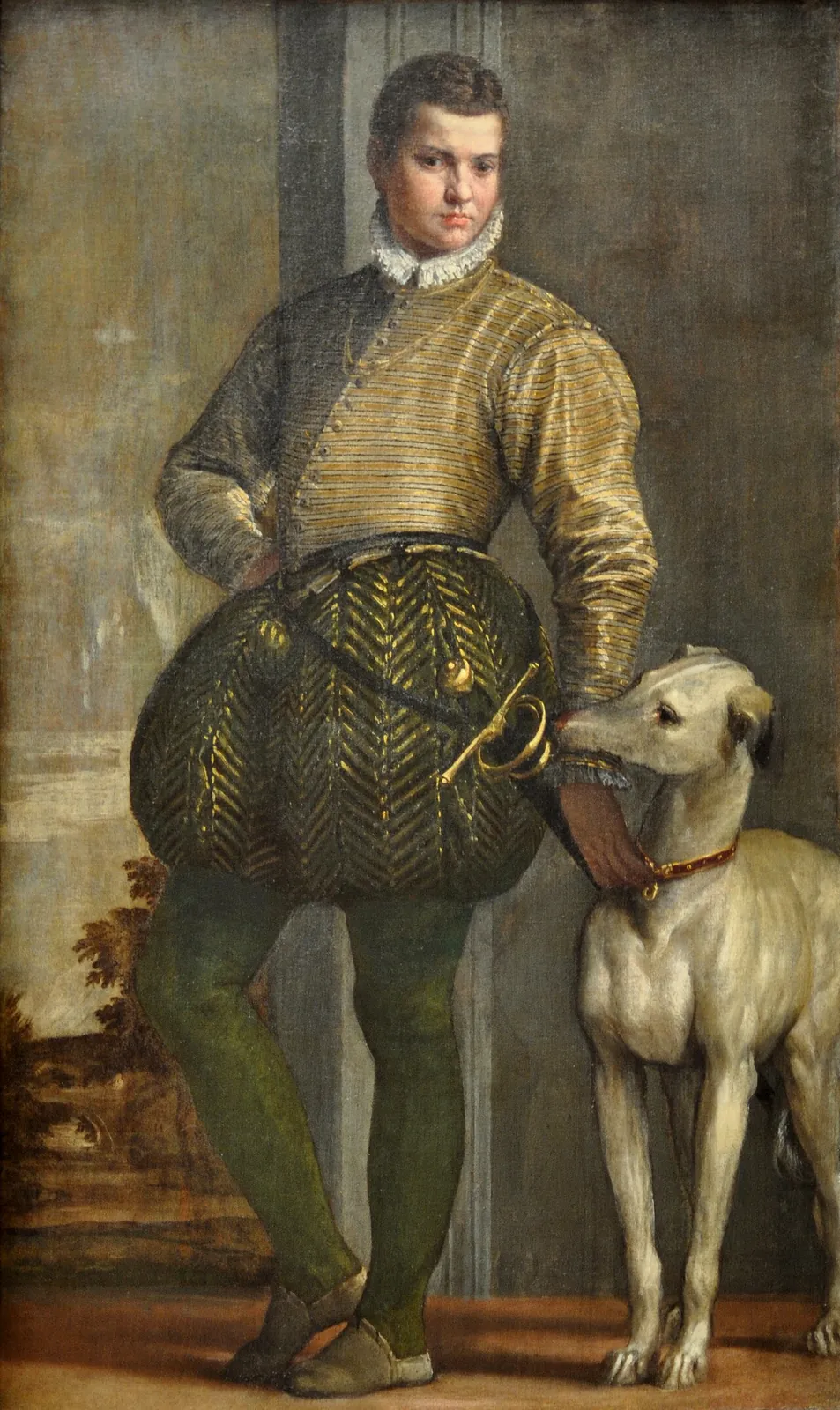Boy with a Greyhound by Paolo Veronese (Paolo Caliari)