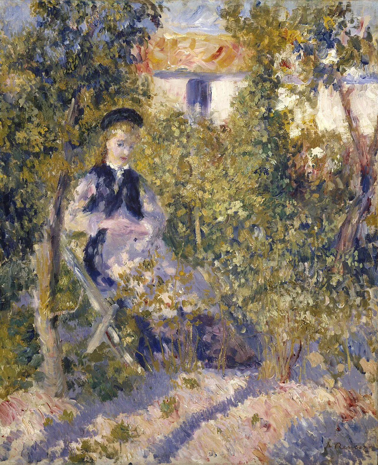 Nini in the Garden (Nini Lopez) by Auguste Renoir