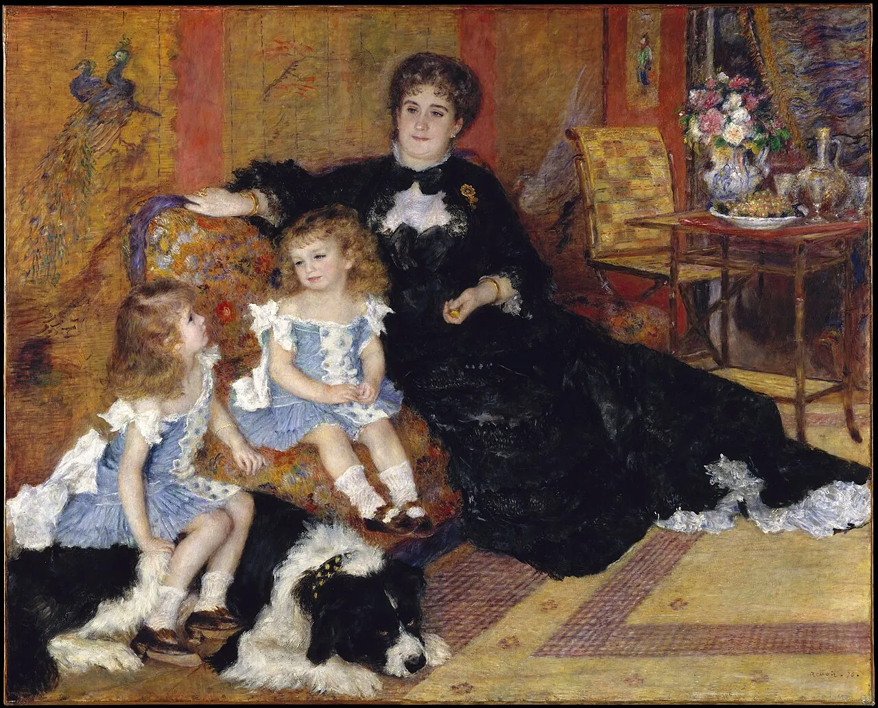 Madame Georges Charpentier (Marguérite-Louise Lemonnier, 1848–1904) and Her Children, Georgette-Berthe (1872–1945) and Paul-Émile-Charles (1875–1895) by Auguste Renoir