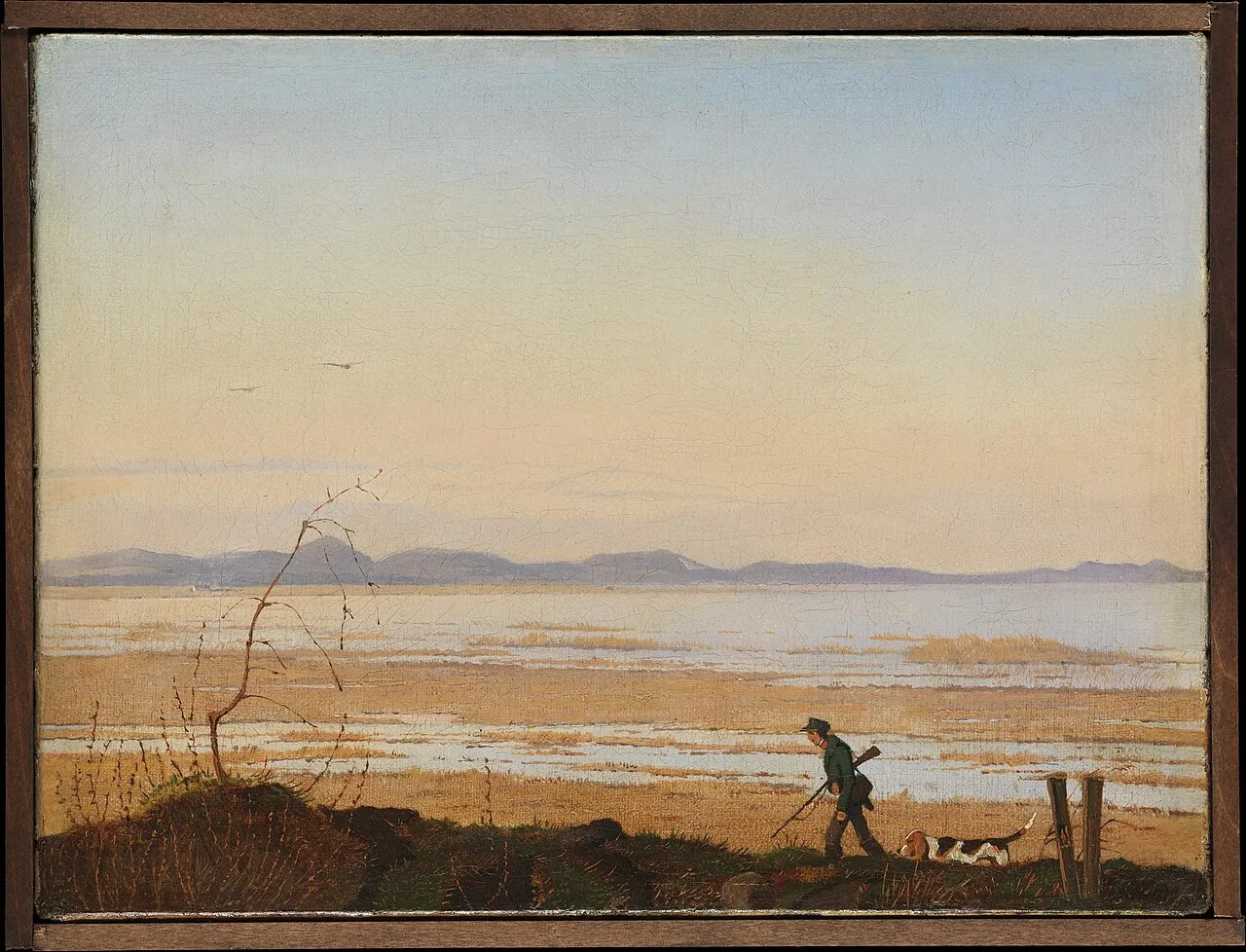 An Evening beside Lake Arresø by Johan Thomas Lundbye