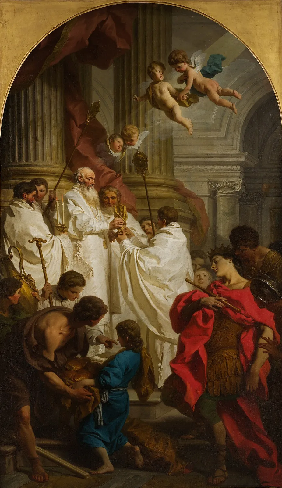 The Mass of Saint Basil by Pierre Hubert Subleyras