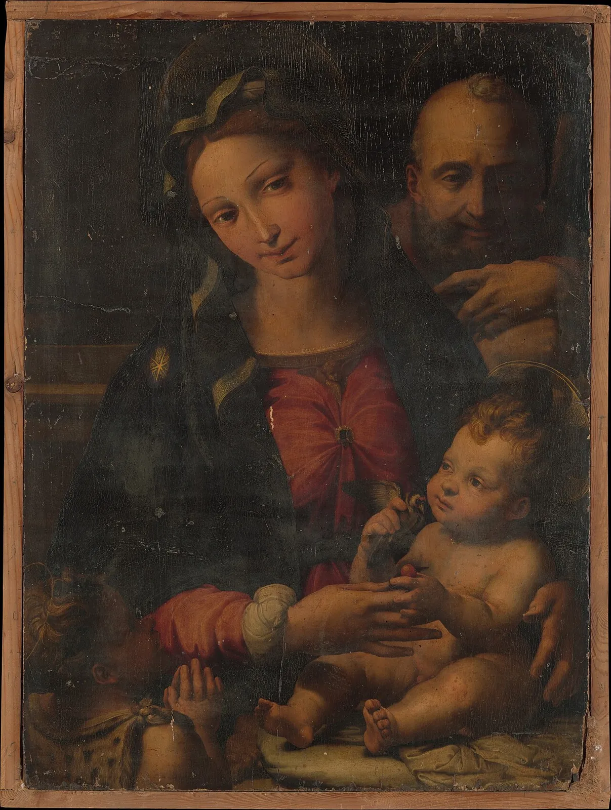 The Holy Family with the Infant Saint John the Baptist by Perino del Vaga (Pietro Buonaccorsi)