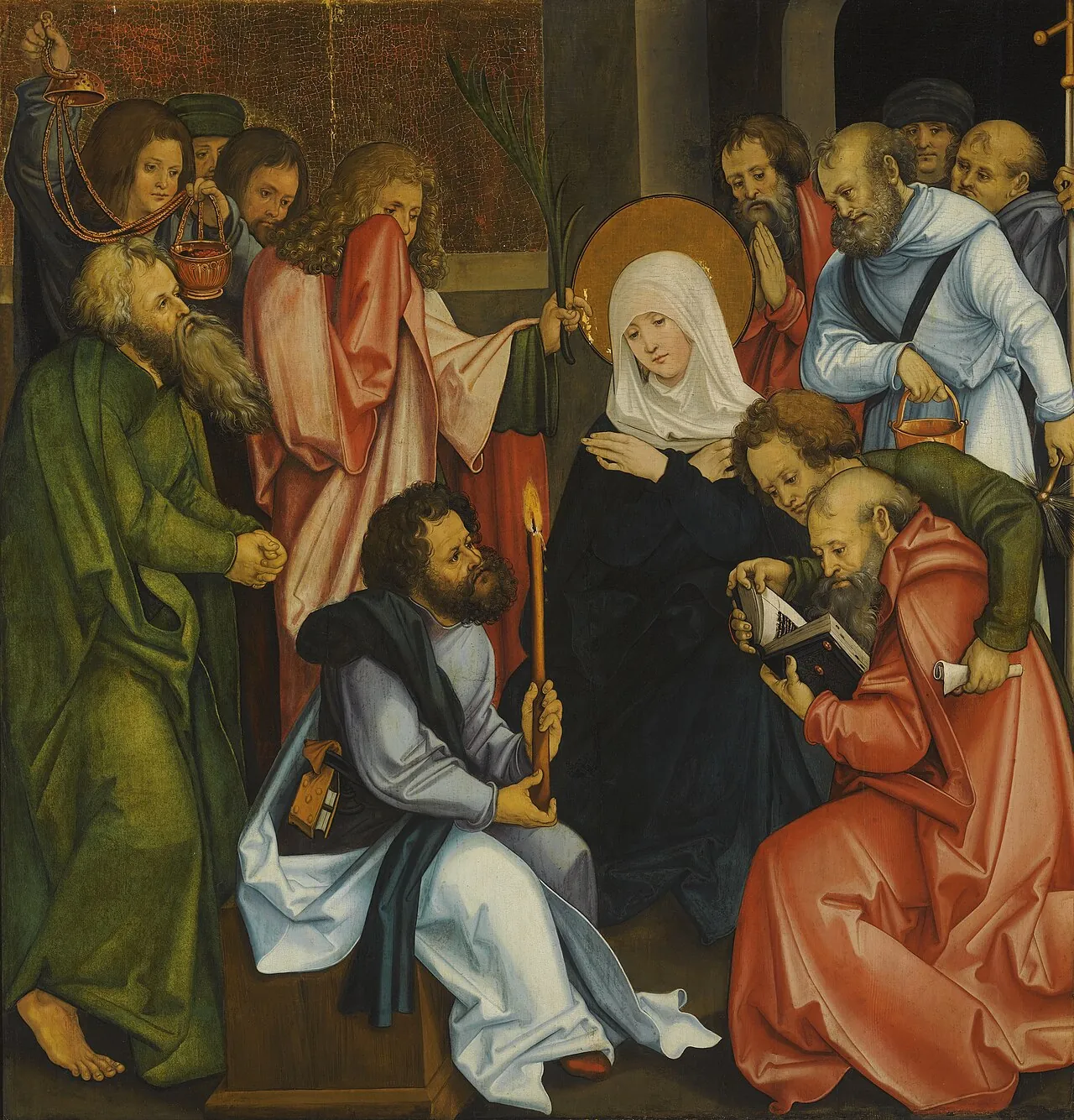 The Dormition of the Virgin; (reverse) Christ Carrying the Cross by Hans Schäufelein