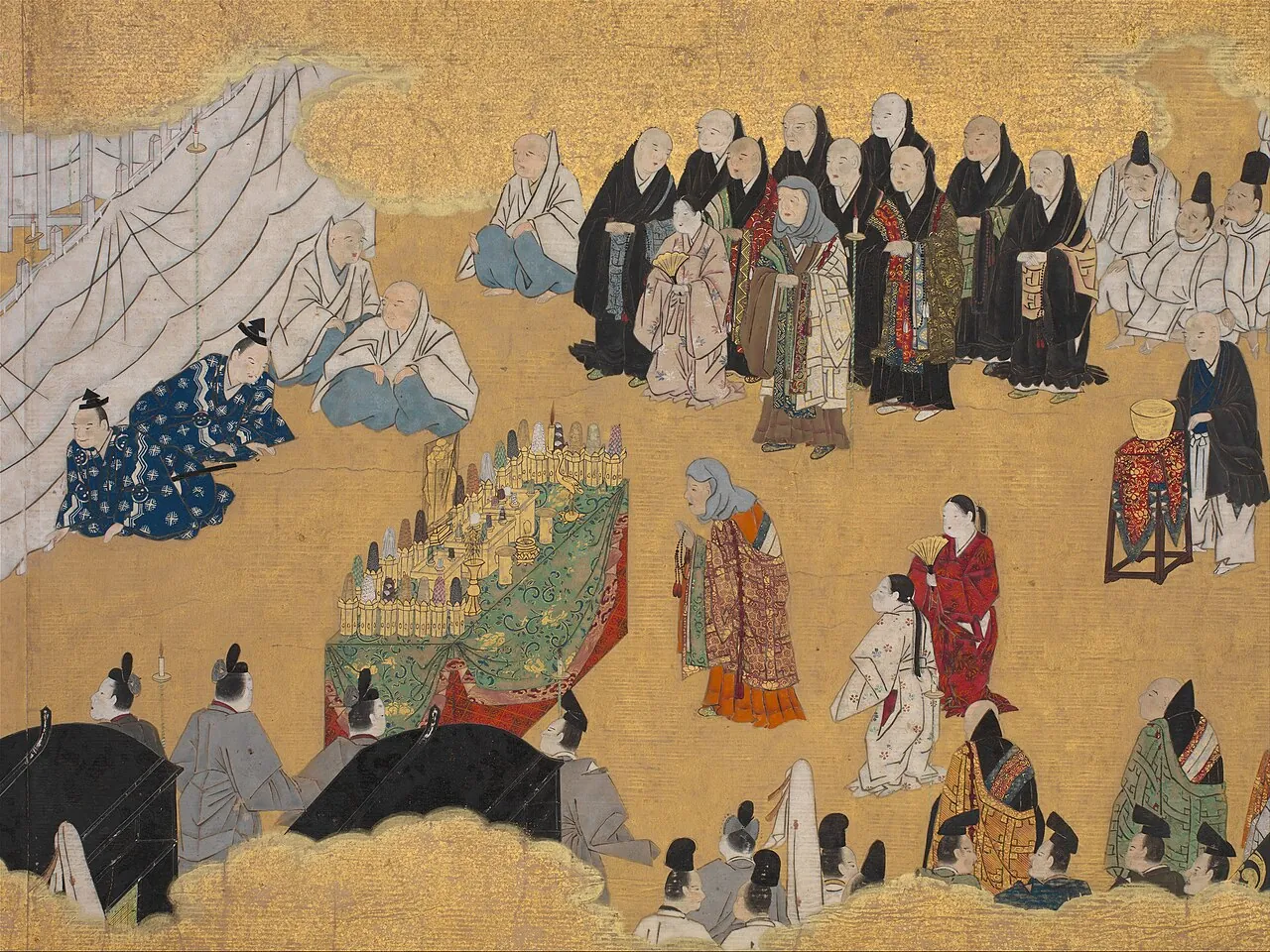 幻の源氏物語絵巻 「葵」|“Leaves of Wild Ginger” (Aoi), from the Phantom Genji Scrolls (Maboroshi no Genji monogatari emaki) by Unknown artist