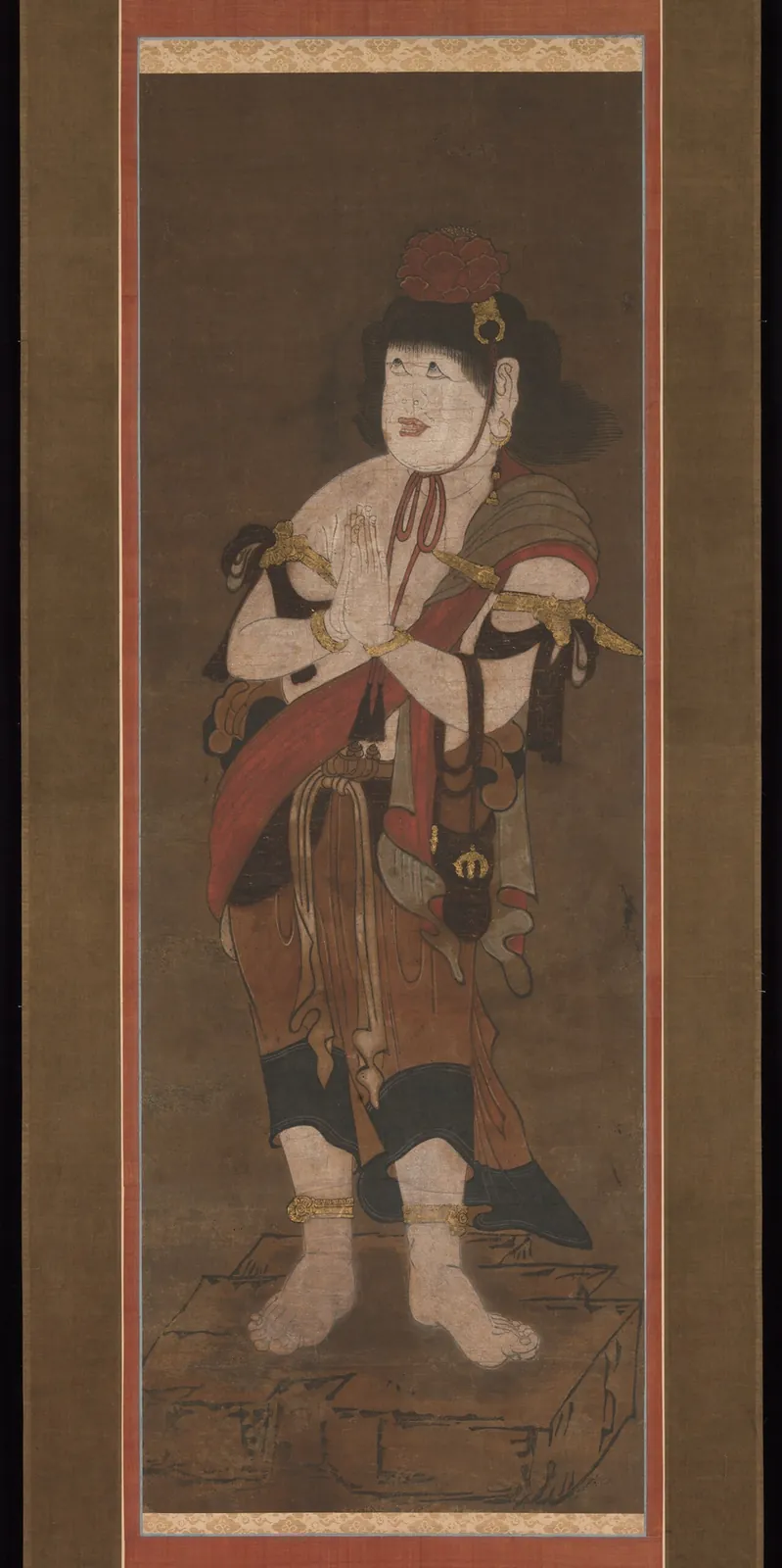 龍湫周沢写　不動明王二童子像|Fudō Myōō and Two Attendants by Ryūshū Shūtaku (Myōtaku)