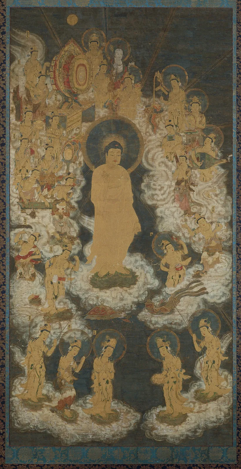 阿弥陀聖衆来迎図 |Welcoming Descent of Amida and Bodhisattvas by Unidentified artist