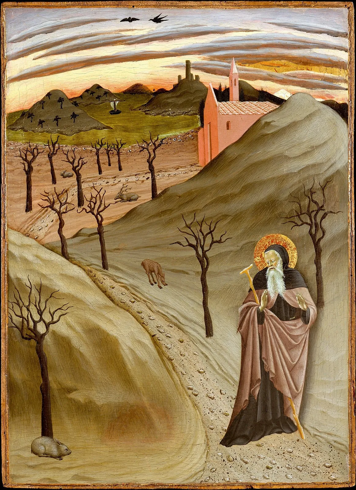 Saint Anthony the Abbot in the Wilderness by Osservanza Master