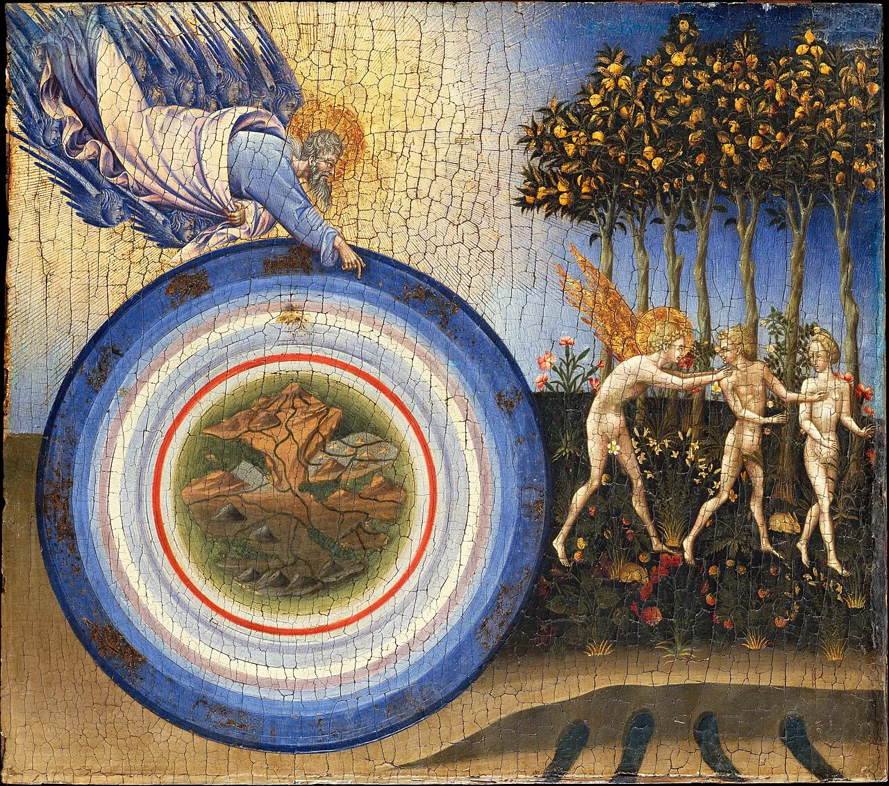 The Creation of the World and the Expulsion from Paradise by Giovanni di Paolo (Giovanni di Paolo di Grazia)