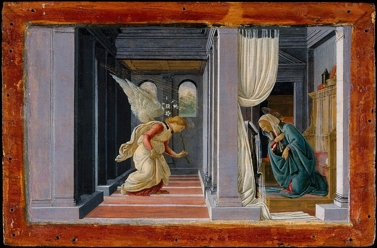 The Annunciation by Botticelli (Alessandro di Mariano Filipepi)