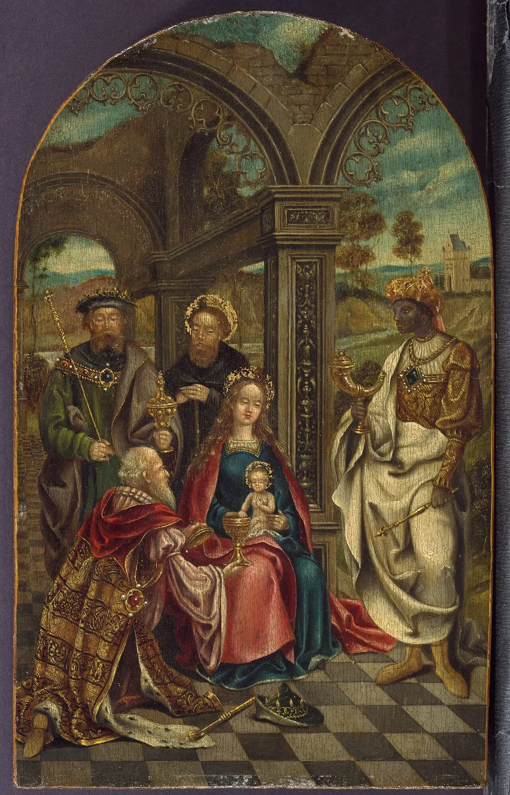 Adoration of the Magi by Imitator of Netherlandish (Antwerp Mannerist) Painter