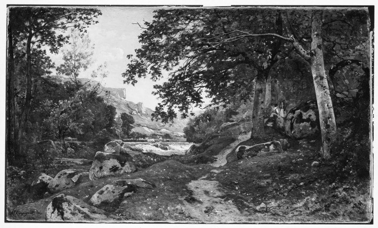 The Rocky Path in the Morvan (Chemin des roches dans le Morvan) by Henri-Joseph Harpignies