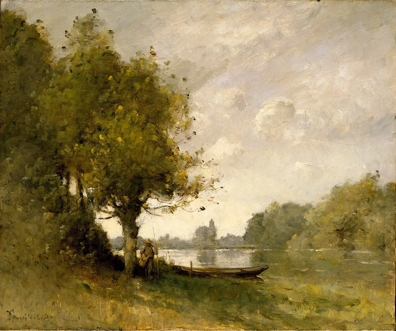 A Pond near Nangis by Paul-Désiré Trouillebert