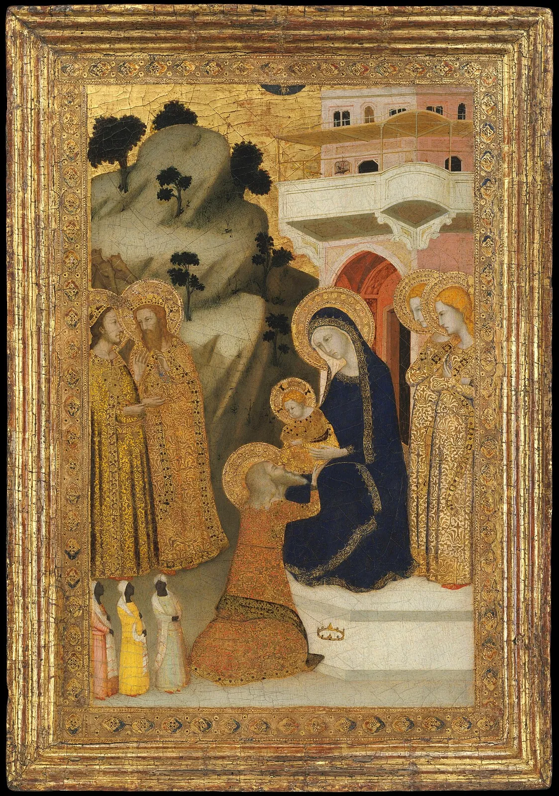 The Adoration of the Magi by Italian, Neapolitan Follower of Giotto