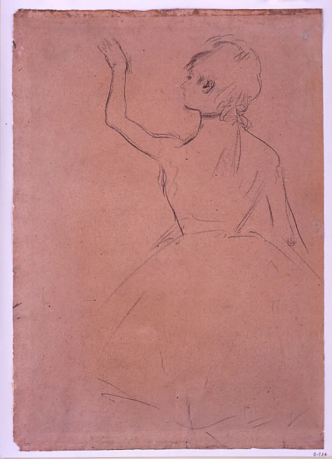 Study of a Ballet Dancer seen from the Back by Edgar Degas