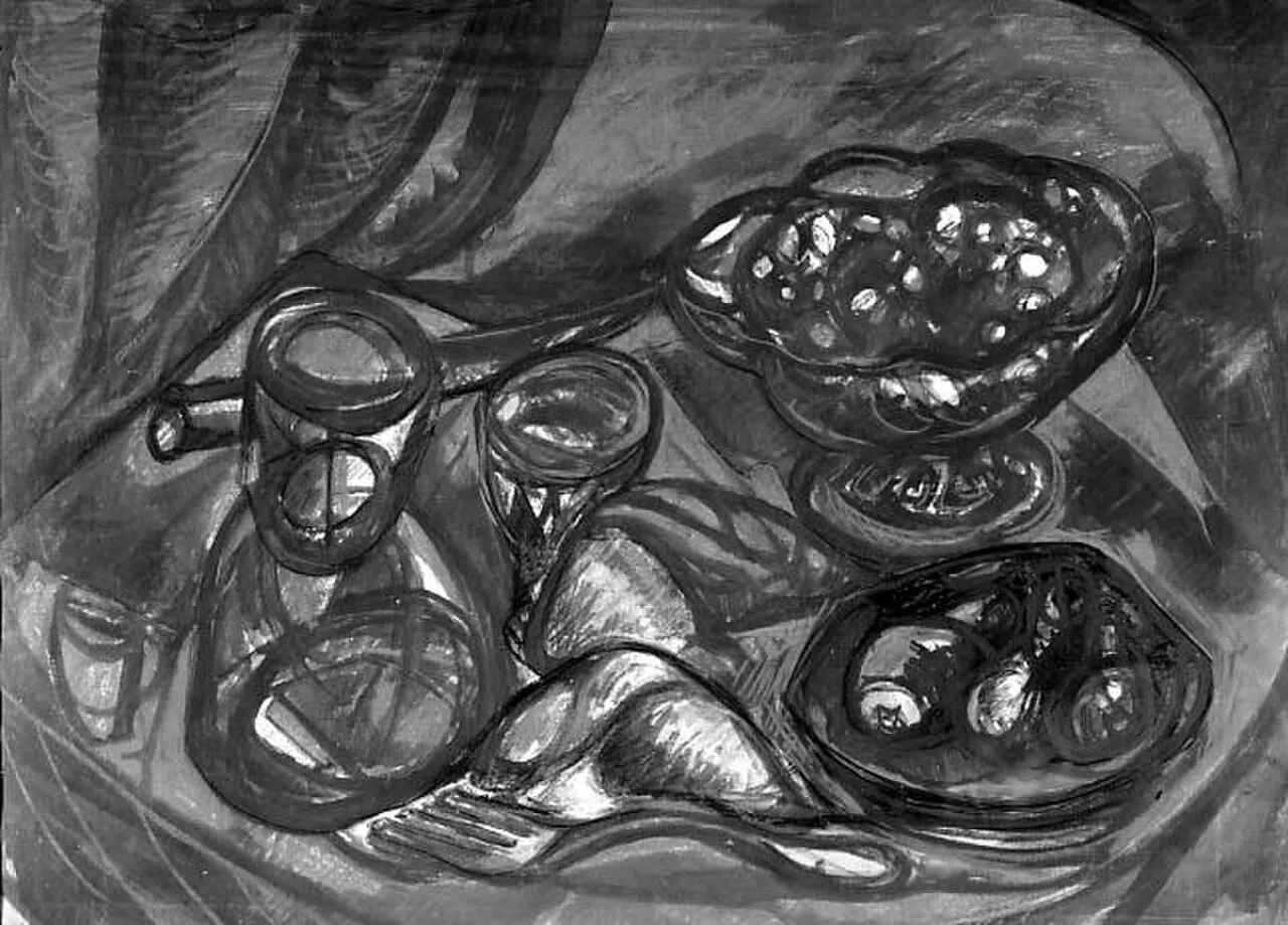 Blue Plate by Leon Kelly