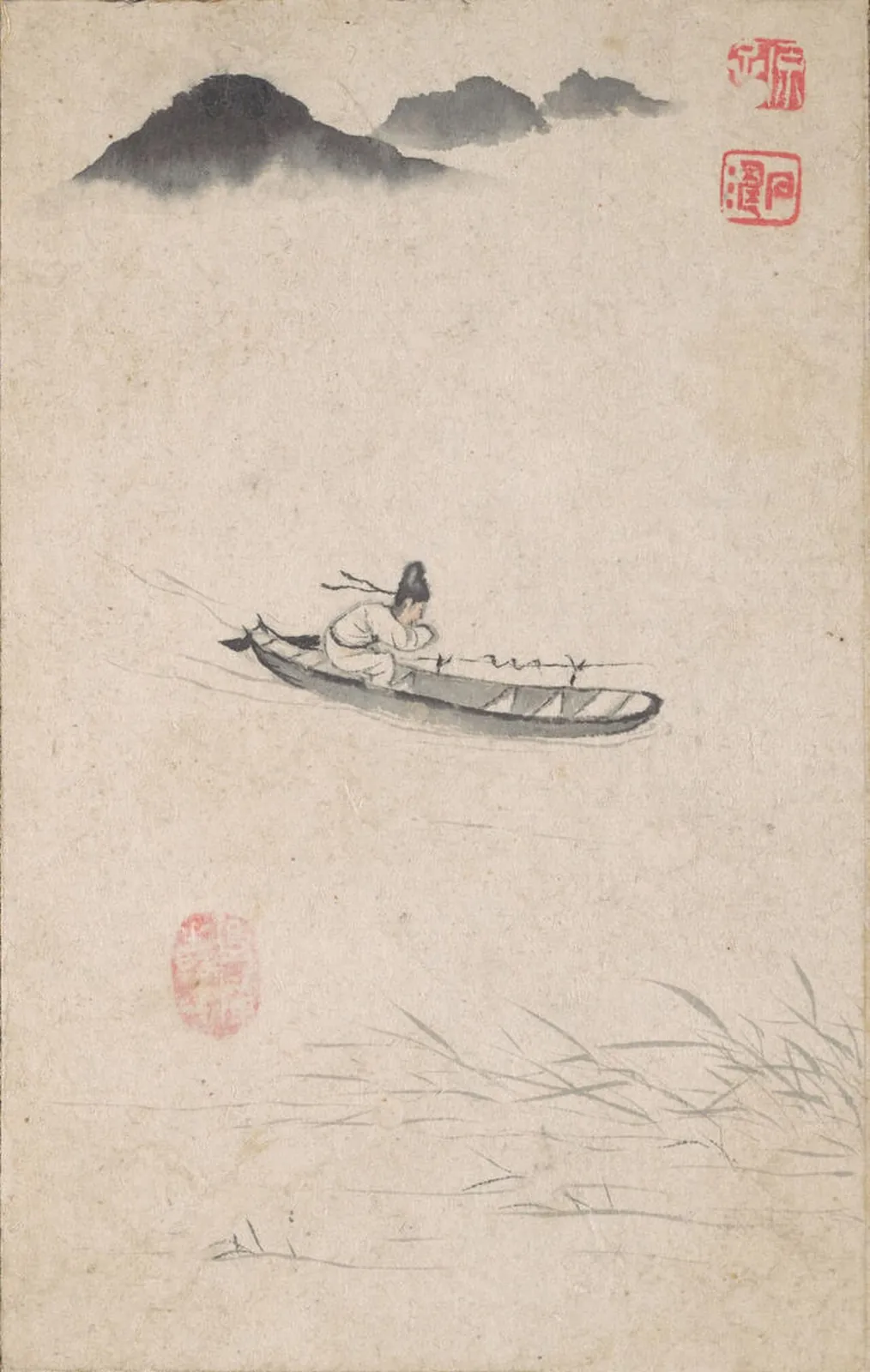 清 石濤 (朱若極) 歸棹 冊 紙本|Returning Home by Shitao (Zhu Ruoji)
