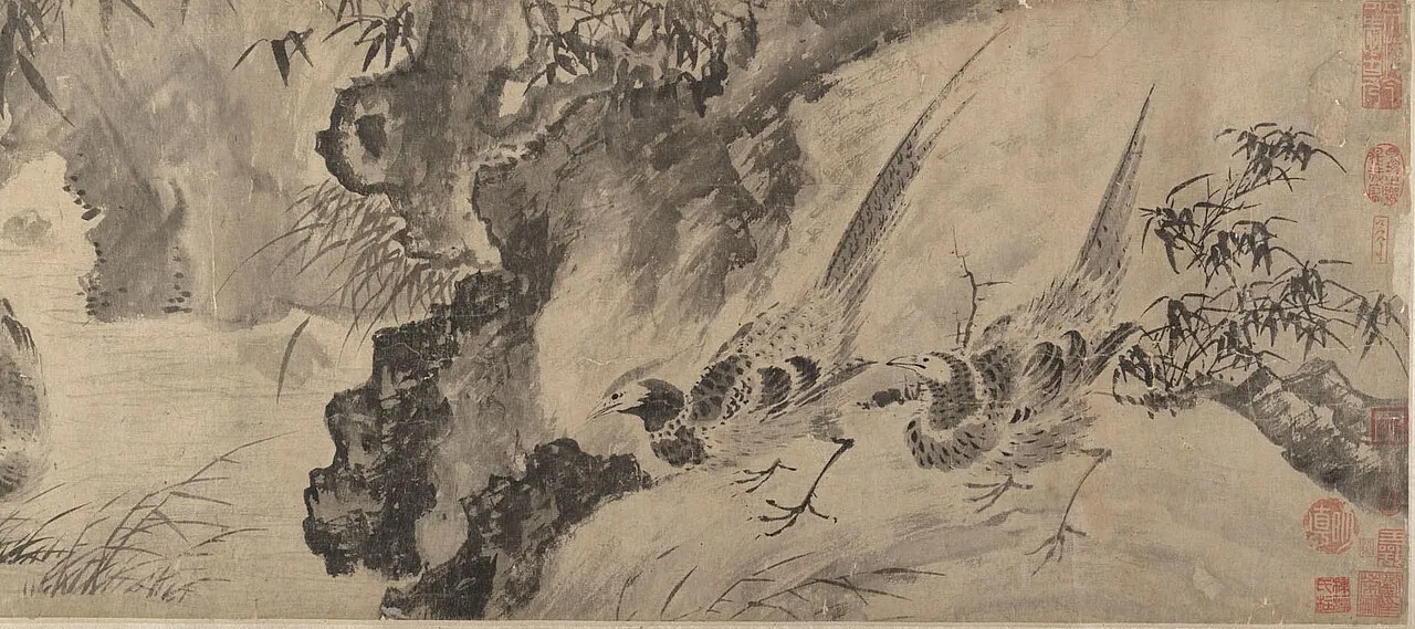 明/清 佚名 仿沈周 蘆雁花卉圖 卷|Marsh Scene with Birds by Shen Zhou
