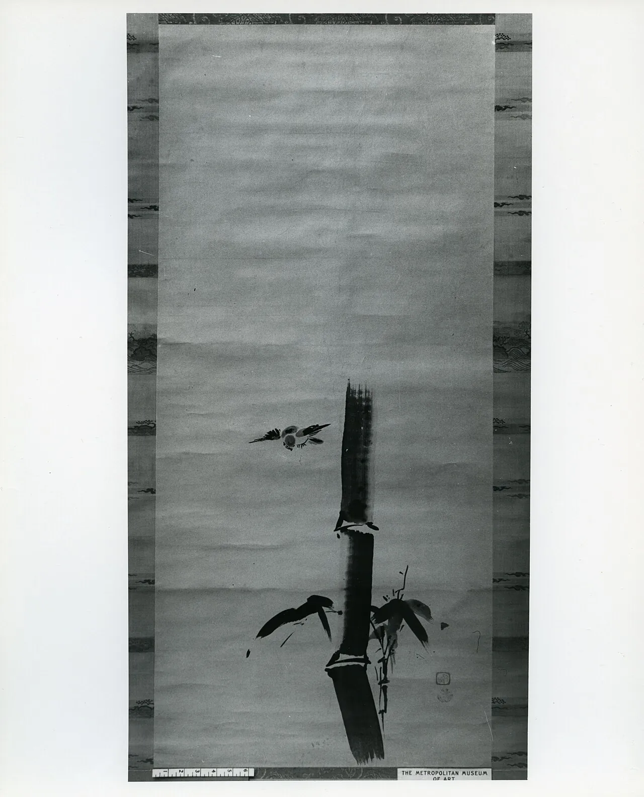 竹雀図 (Chikujaku zu)|Sparrow and Bamboo by Kano Tan'yū
