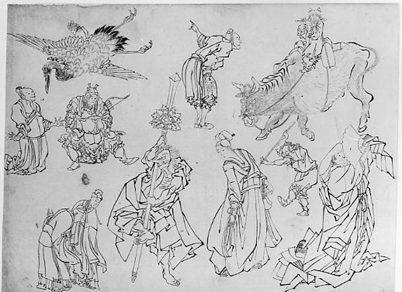 Untitled by Hokusai School