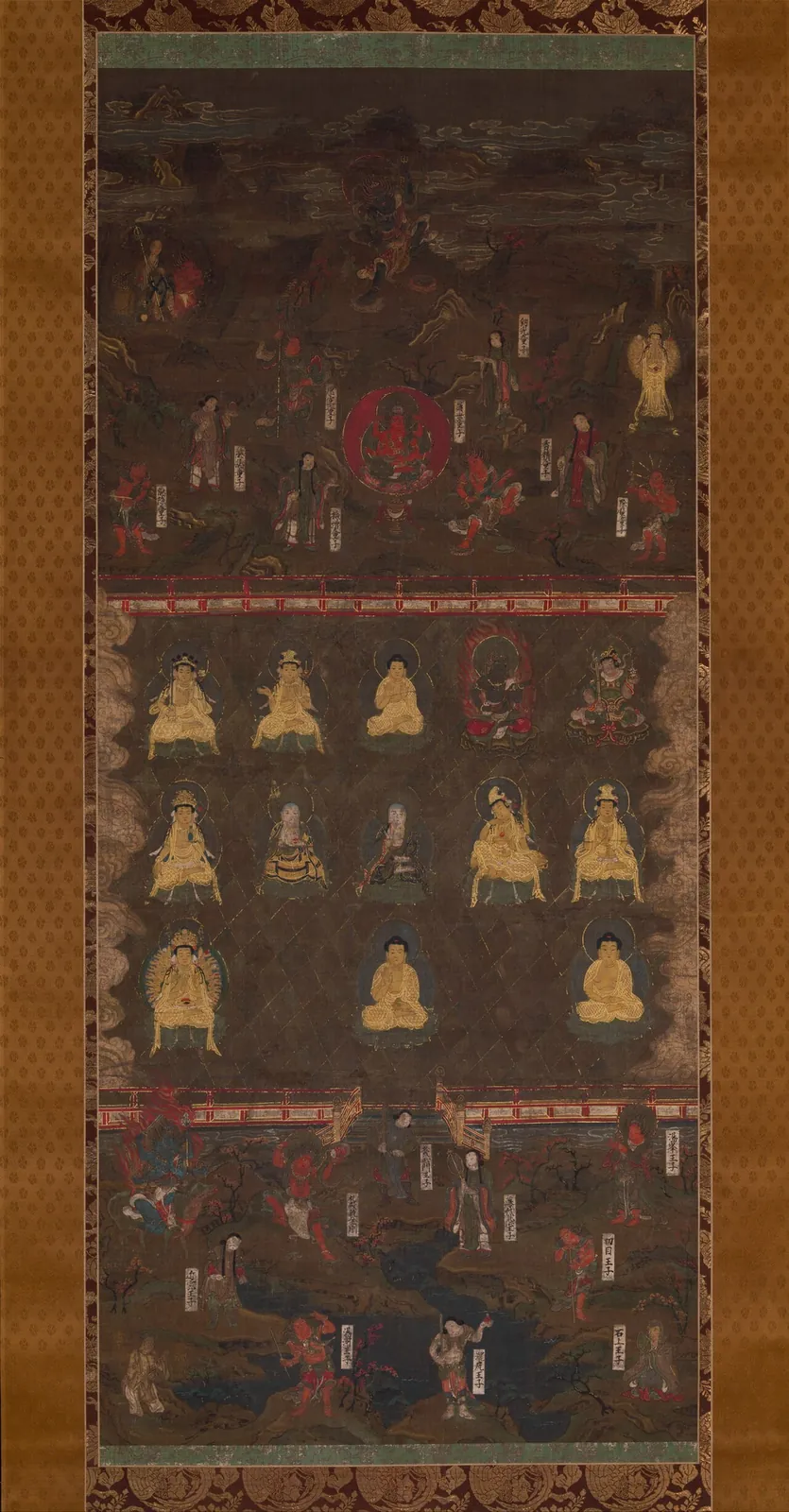 熊野曼茶羅図|Mandala of Kumano Shrine by Unidentified artist