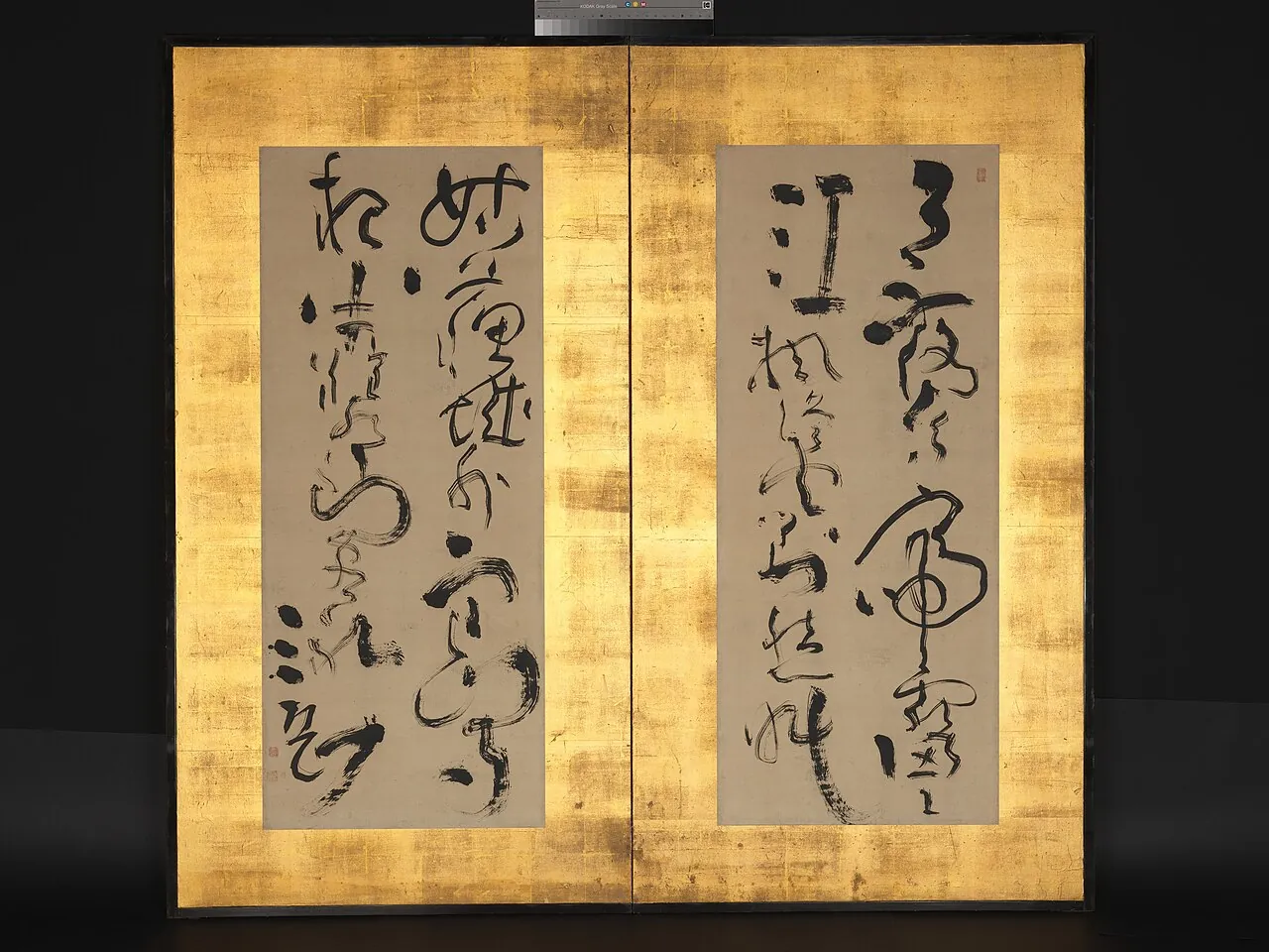 池大雅書 「楓橋夜泊」屏風|"Maple Bridge Night Mooring" by Ike Taiga