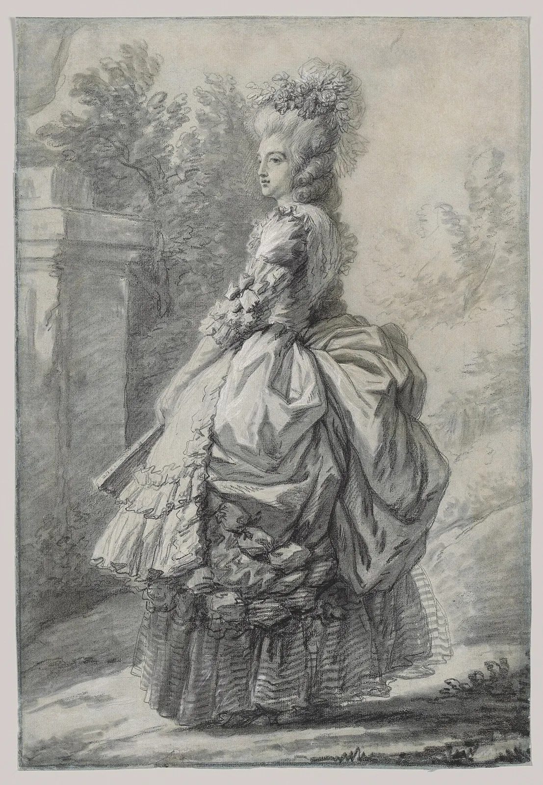 Marie Antoinette in a Park by Marie Antoinette, Queen of France