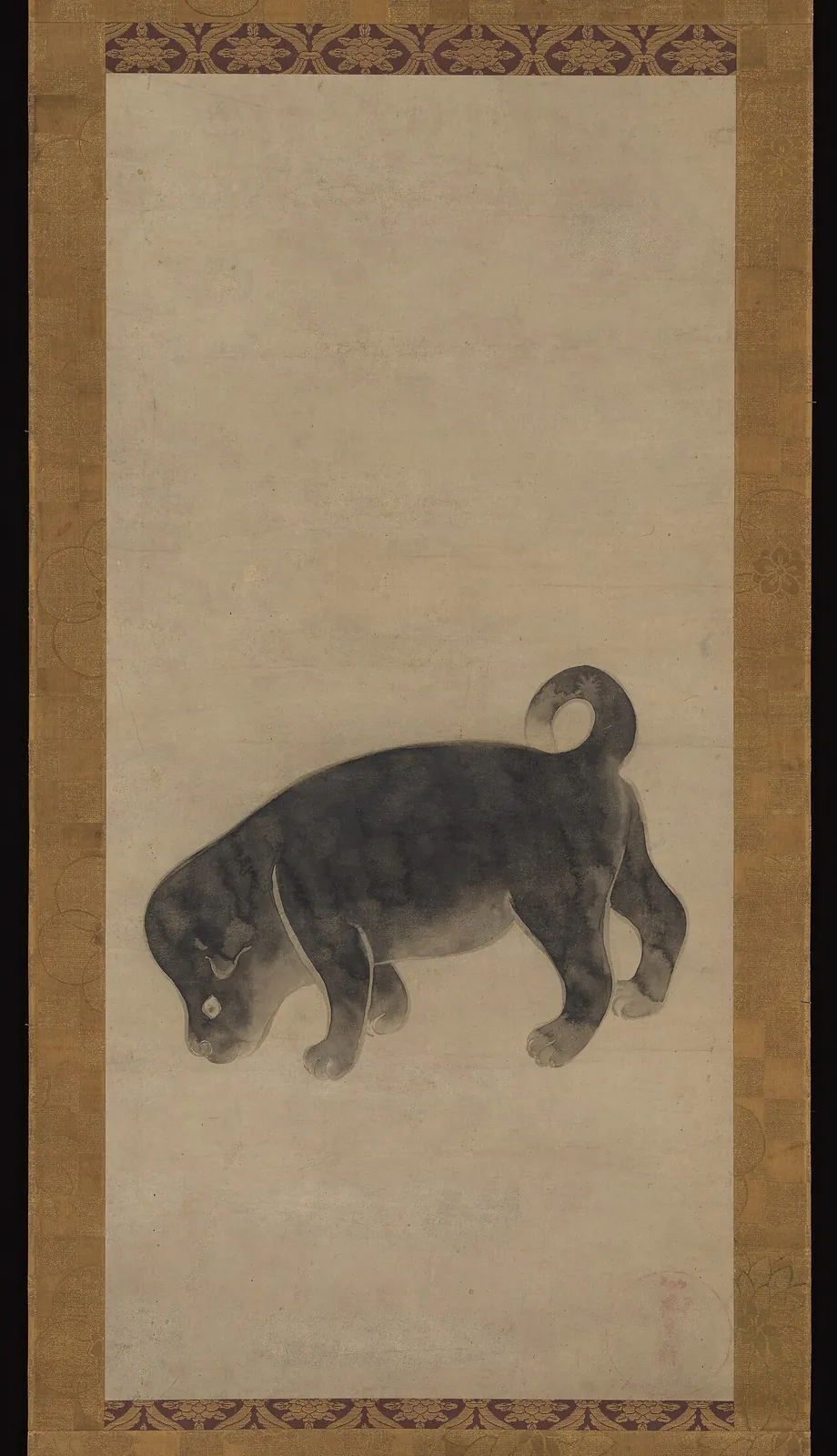 俵屋宗達工房 狗図|Puppy by Studio of Tawaraya Sōtatsu 俵屋宗達工房