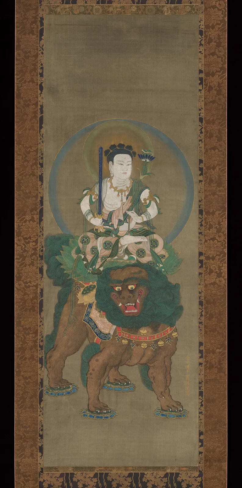 五髪文殊菩薩像|The Bodhisattva Five-Topknot Monju (Manjushri) (Gokei Monju Bosatsu zō) by Unidentified artist